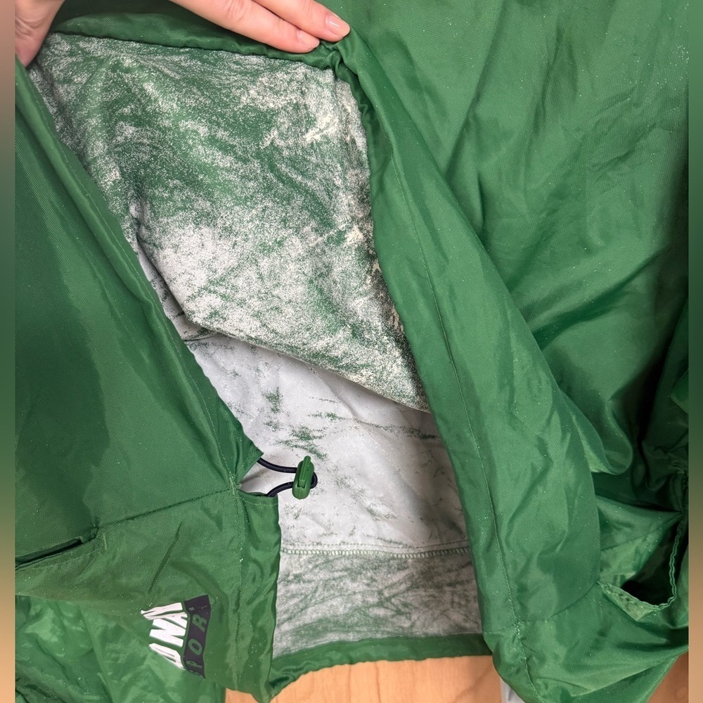 Vintage 90s Old Navy Anorak Gore Tex Style Jacket Emerald Navy XXL - Picture 5 of 5
